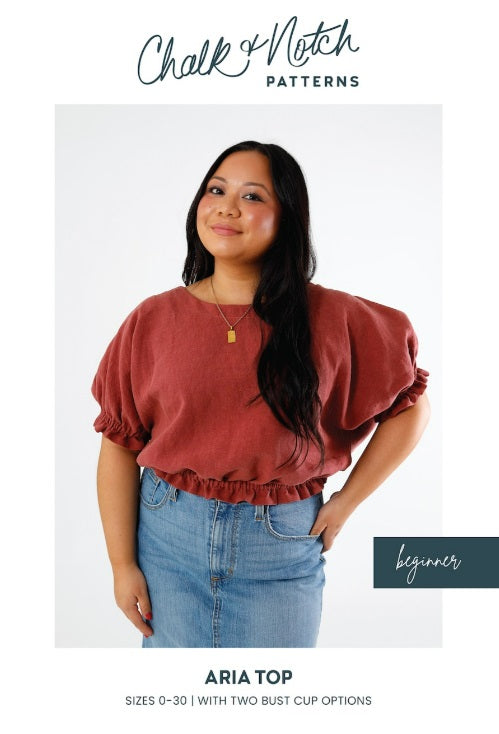 Chalk and Notch Aria Top