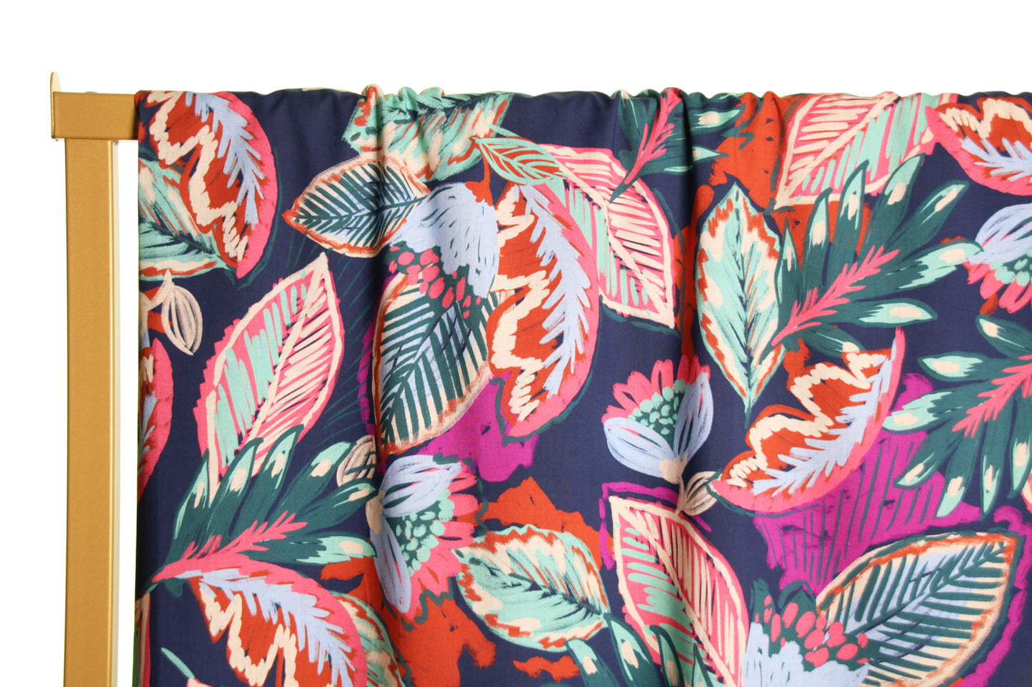 Atelier Jupe colourful leaves cotton fabric