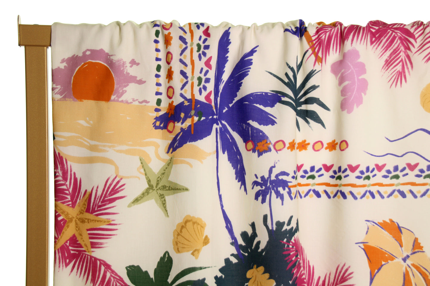 Atelier Jupe Hawaii print cotton fabric