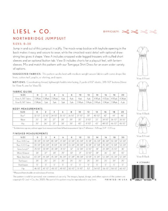 Liesl and Co Northbridge jumpsuit