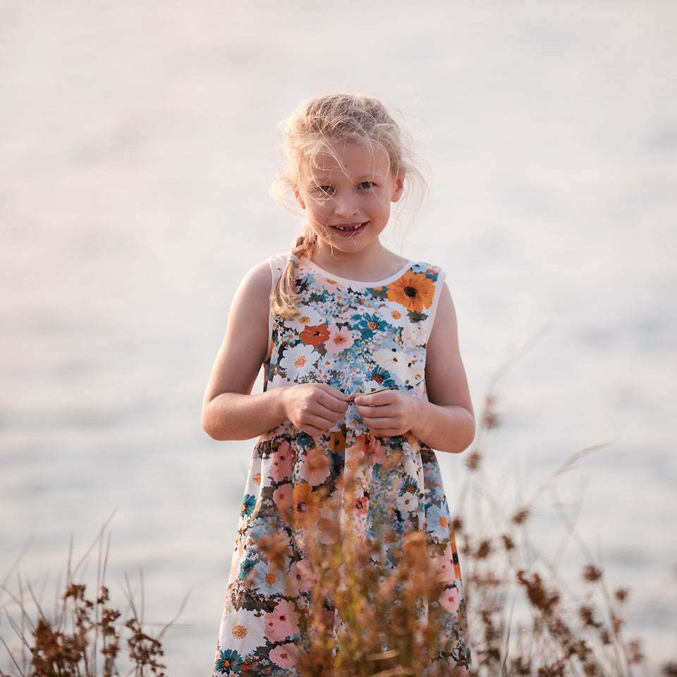 See You at Six Flower Painting French Terry