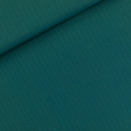 See You At Six Quilted Knit - Teal Green