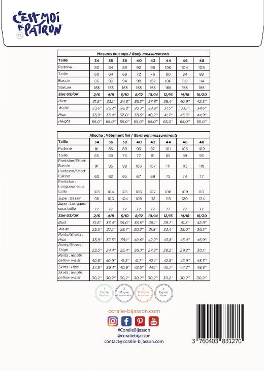 Coralie Bijasson Aliocha Dress And Jumpsuit Pattern