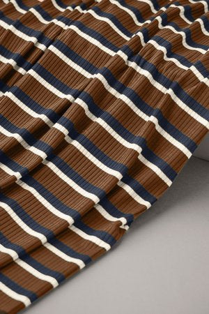 Pecan Meet Milk Derby Ribbed Tencel Jersey