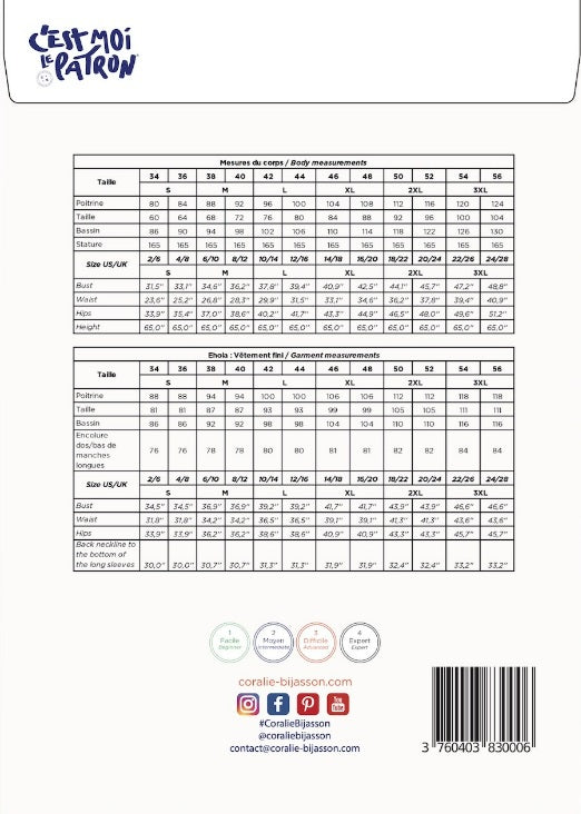 Coralie Bijasson Ehola T-shirt Pattern