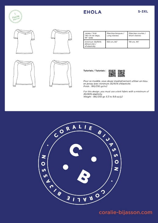 Coralie Bijasson Ehola T-shirt Pattern