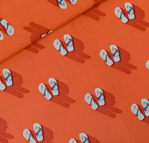 See You At Six Flip Flops Cotton