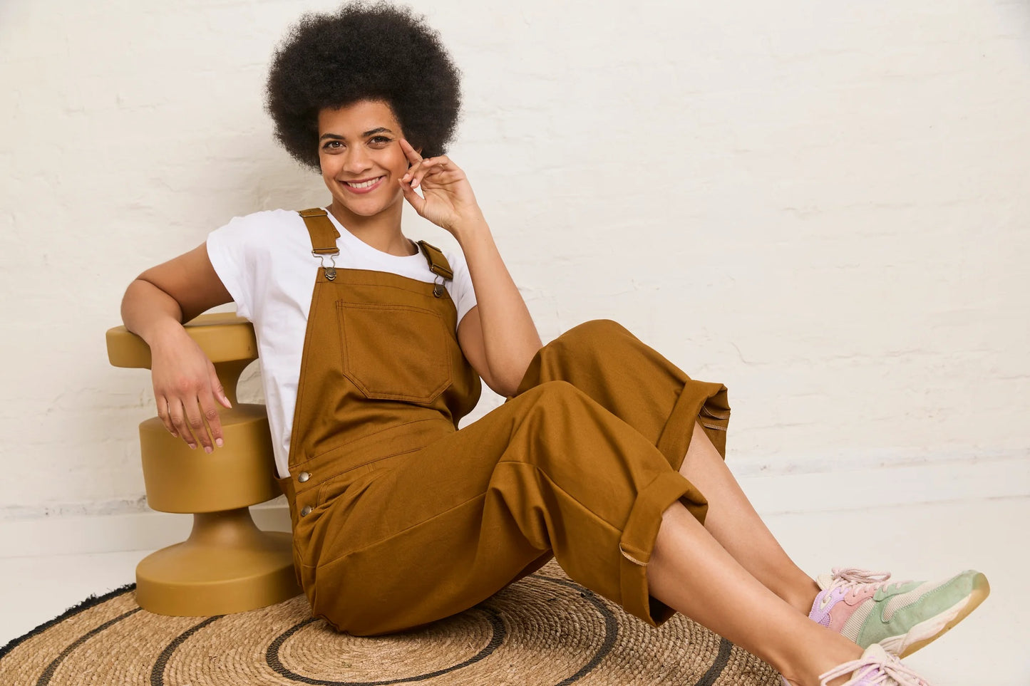 Atelier Jupe golden brown organic cotton