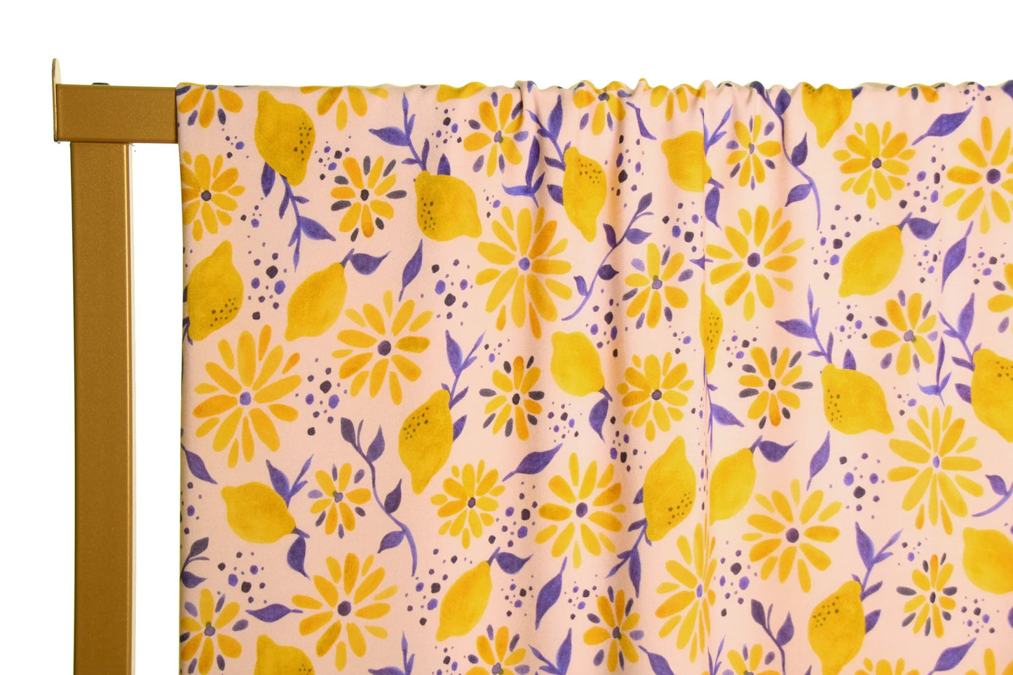 Atelier Jupe soft pink viscose with lemons