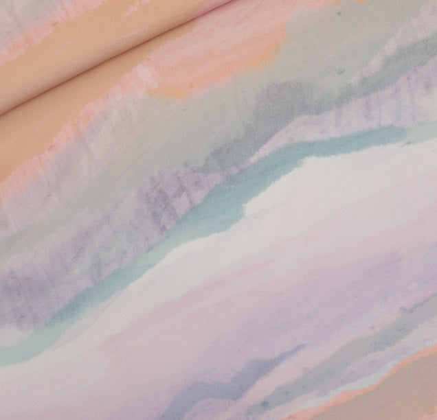 BOLT END See You At Six Misty Mountains viscose satin 98cm