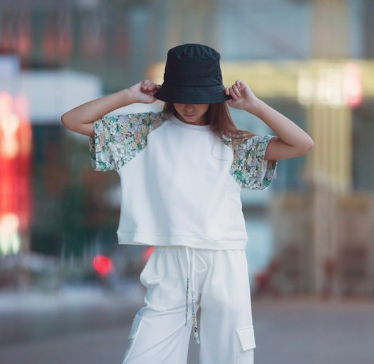 BOLT END See You At Six Off White French Terry 55cm