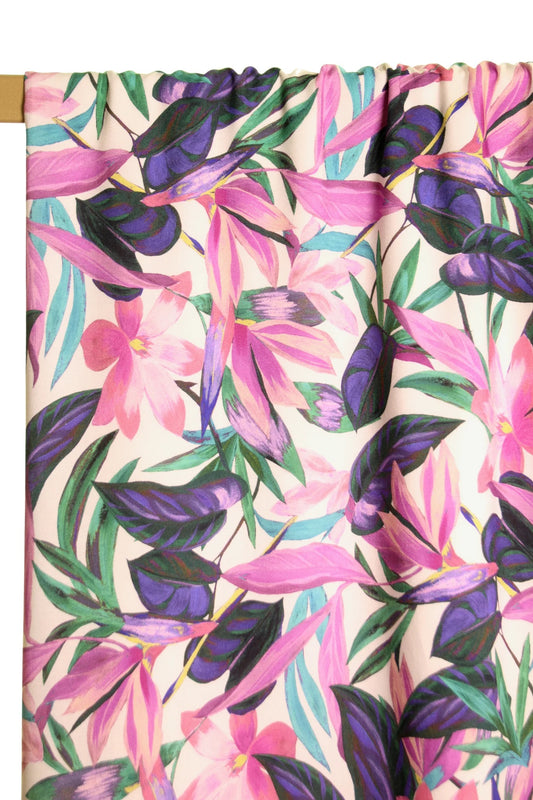 Atelier Jupe purple flowers viscose