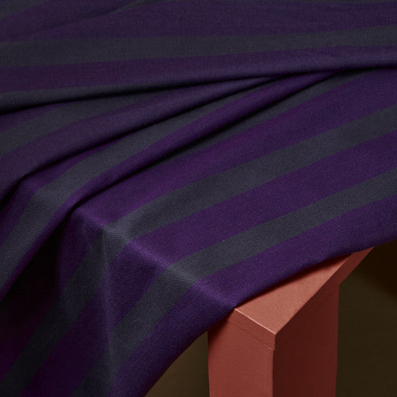 Atelier Brunette Ray Majestic Purple Striped Fabric