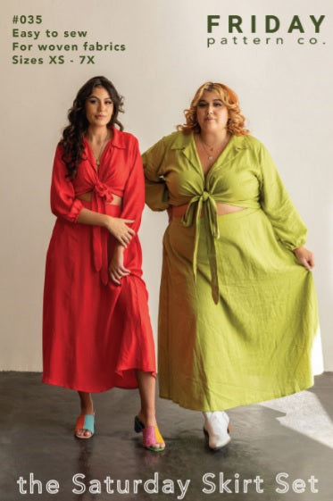 Friday Pattern Co The Saturday Skirt Set