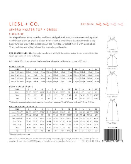 Liesl and Co Sintra halter top and dress