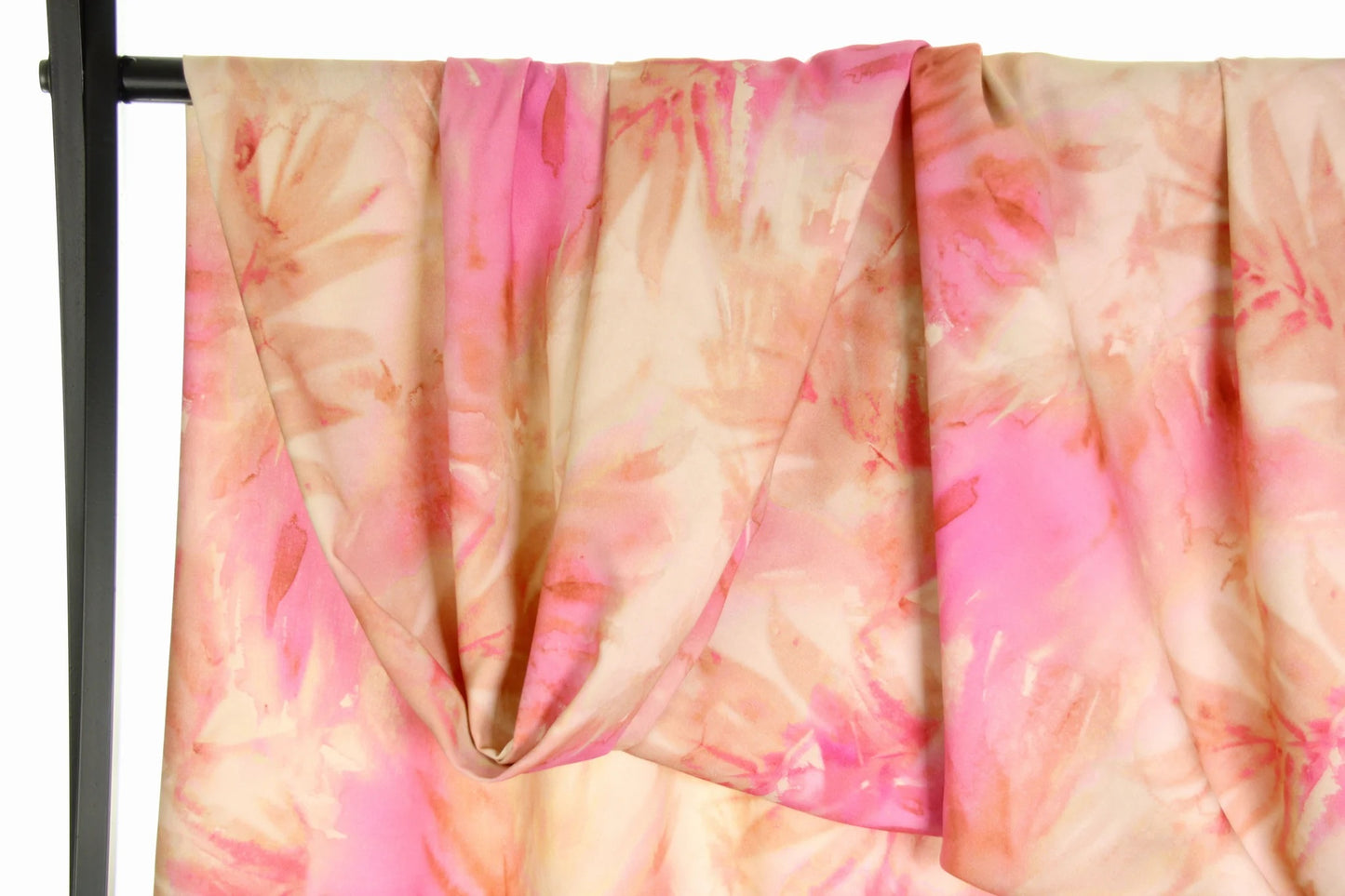 Atelier Jupe tropical tie dye pink beige viscose