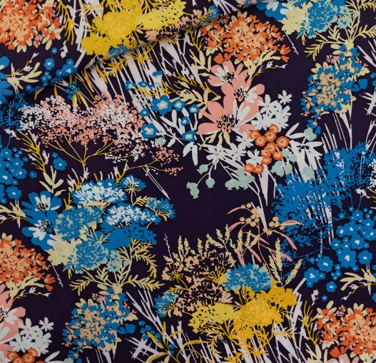 See You At Six Wild Flowers viscose satin
