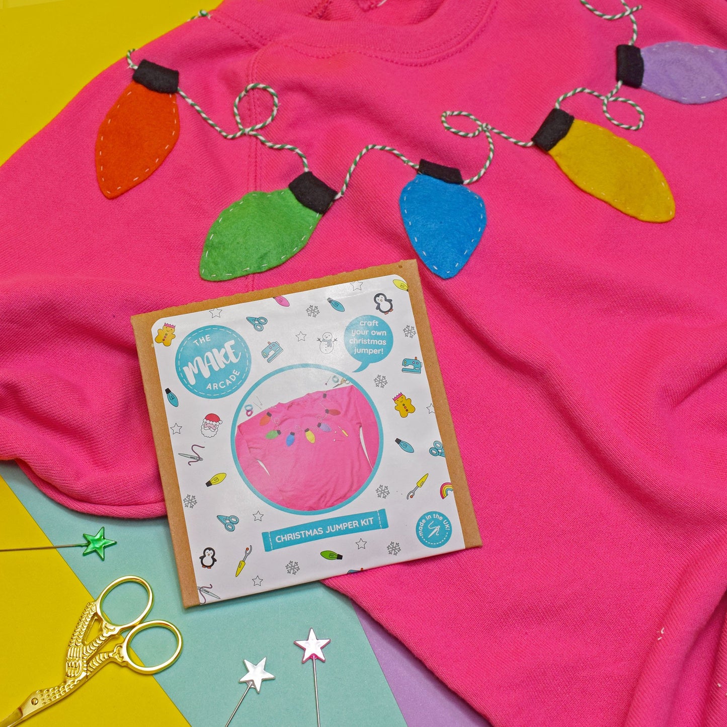 Fairy Lights DIY Christmas Jumper Kit