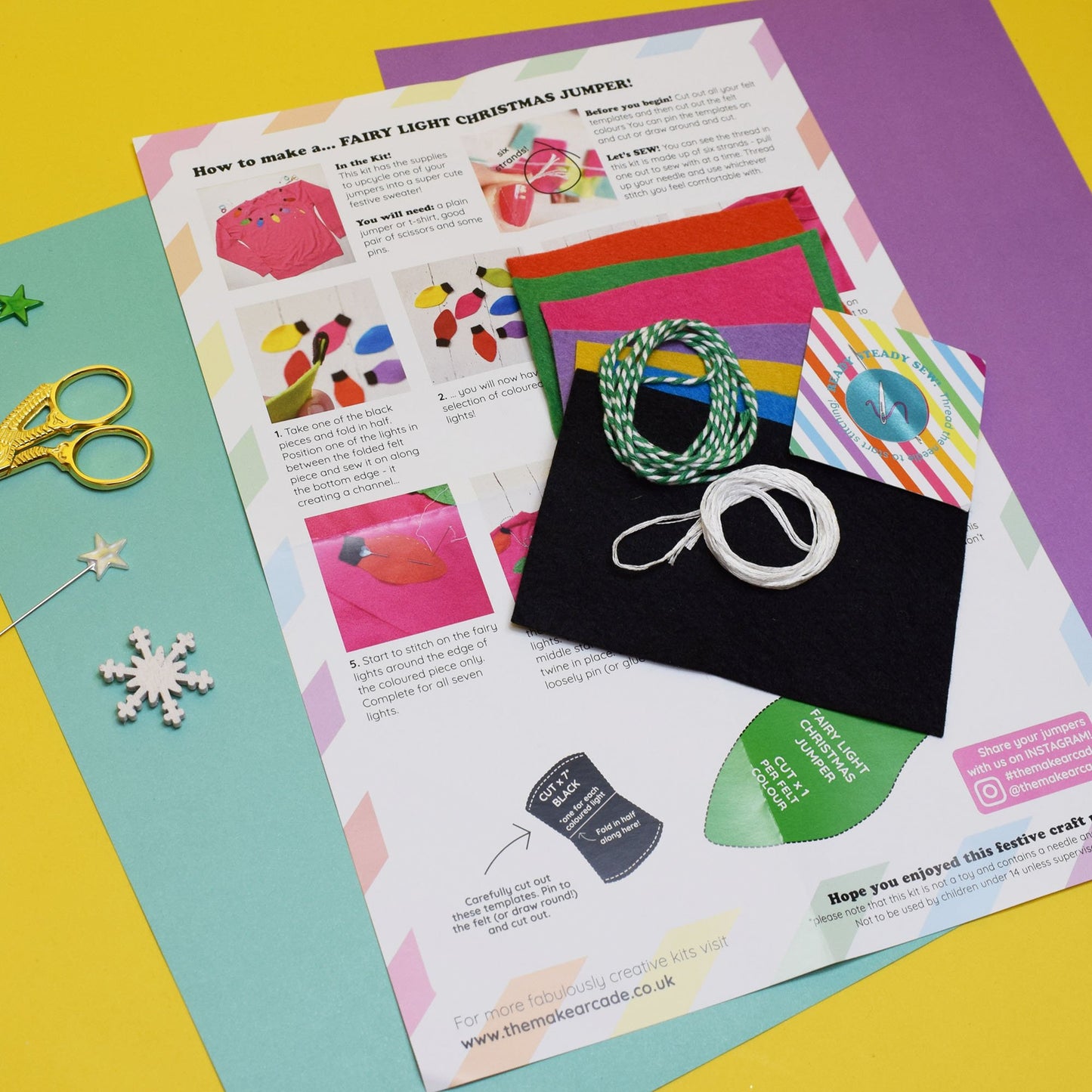 Fairy Lights DIY Christmas Jumper Kit