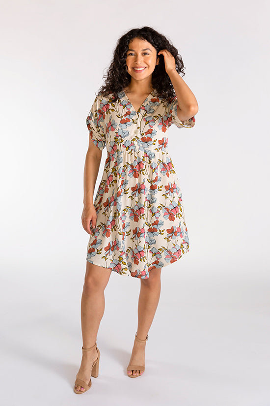 Chalk and Notch Fringe Dress and Blouse