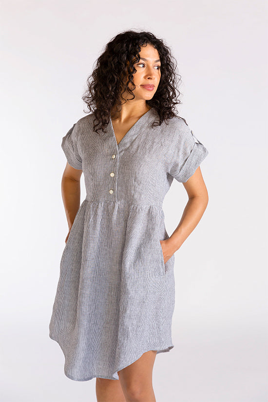 Chalk and Notch Fringe Dress and Blouse