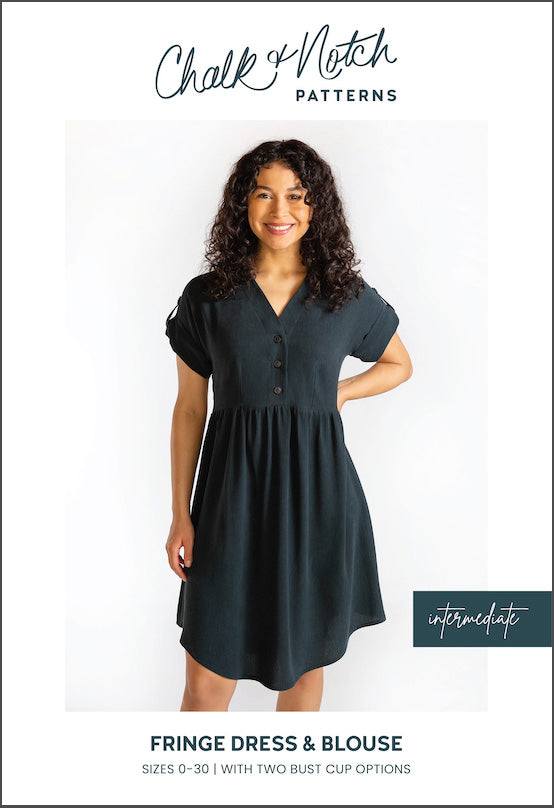 Chalk and Notch Fringe Dress and Blouse