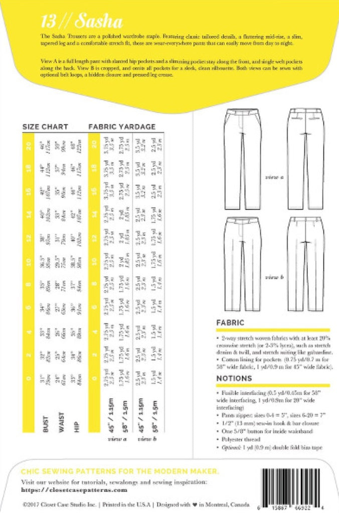 Closet case Sasha trousers