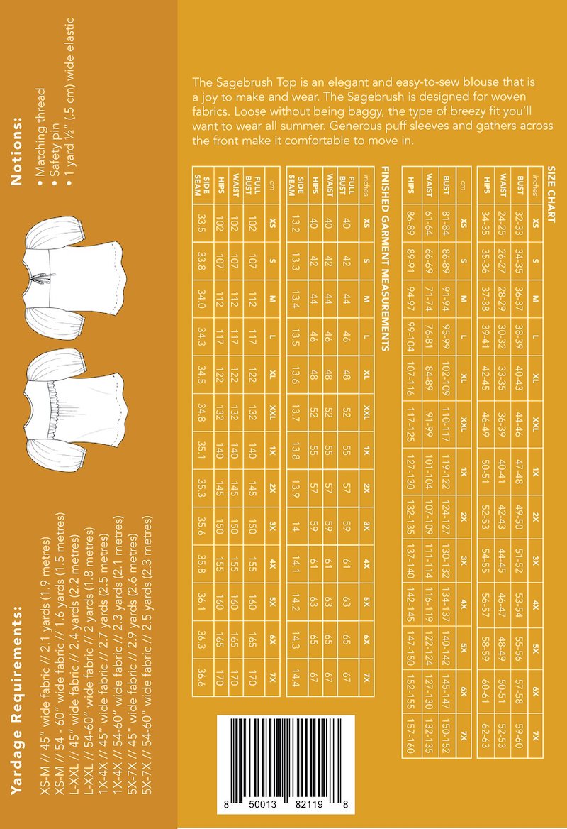 Friday Pattern Company Sagebrush top