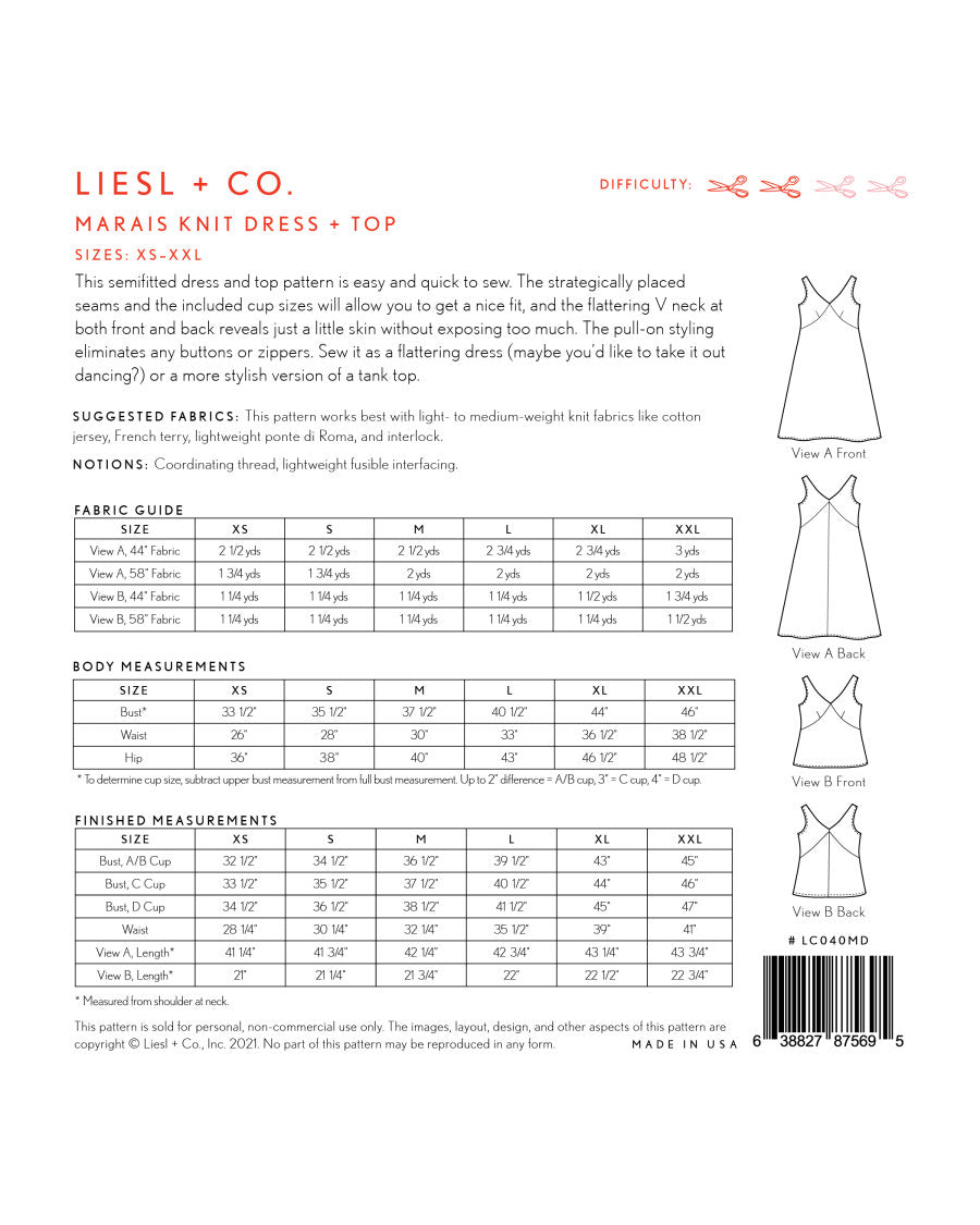 Liesl and Co Marais knit dress and top