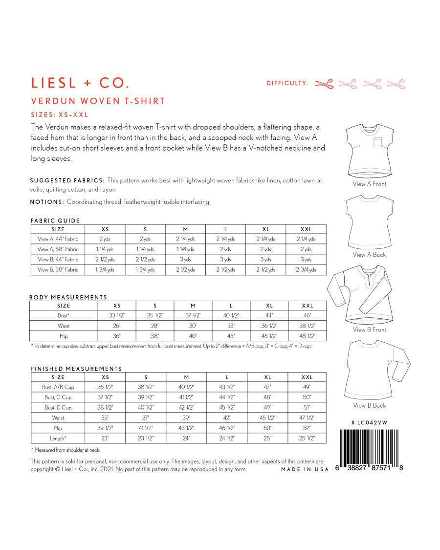 Liesl and Co Verdun woven T-shirt
