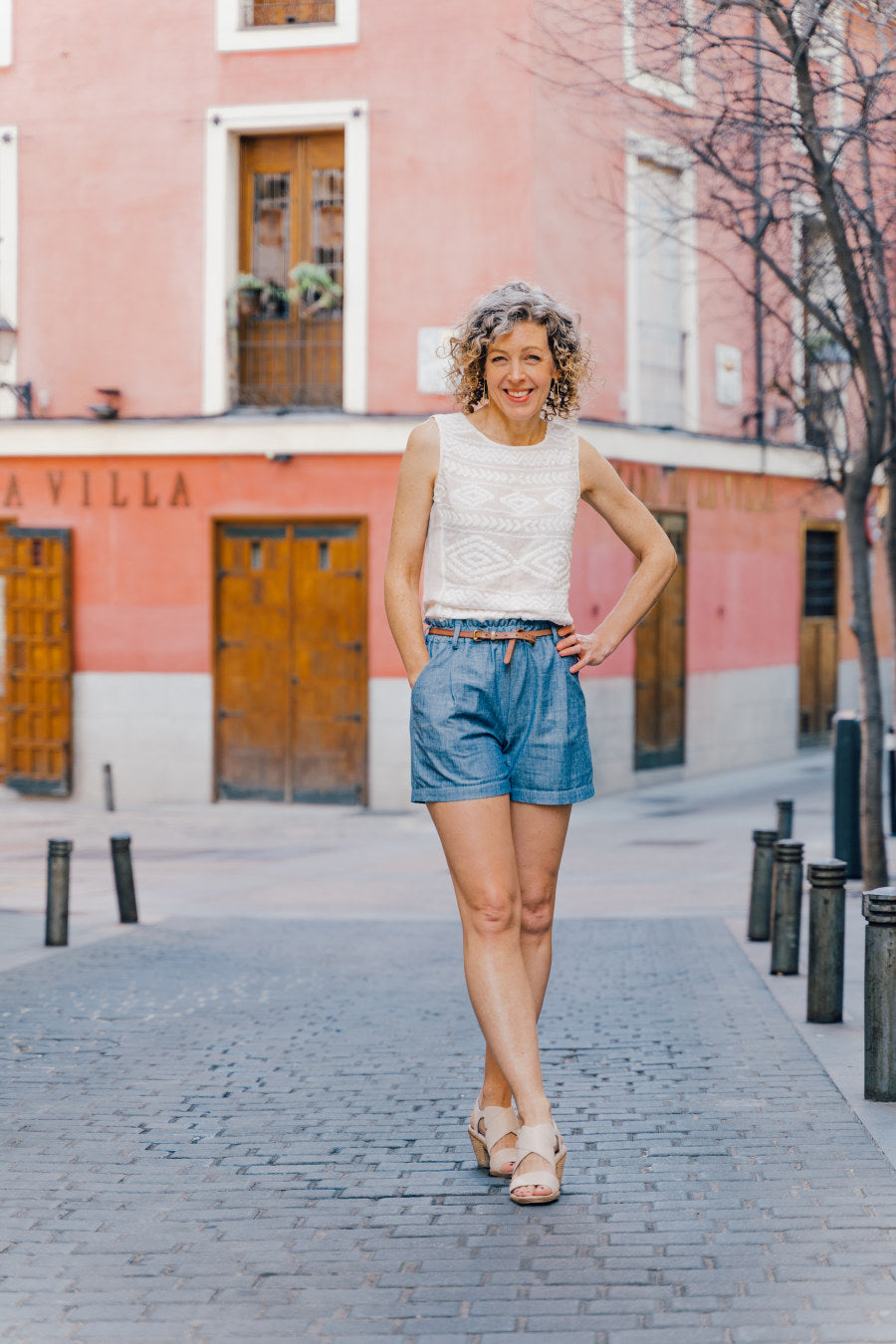 Liesl and Co Lisboa walking shorts