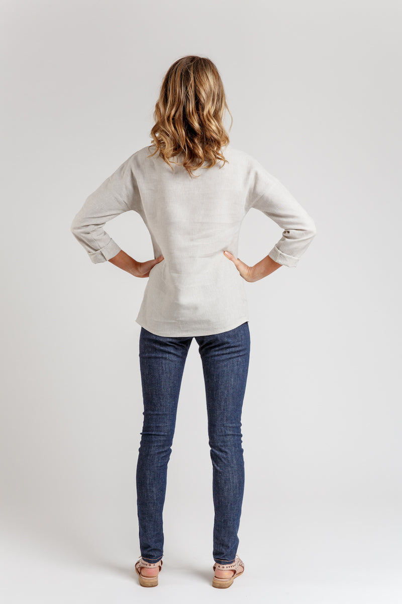 Megan Nielsen Olive blouse and dress