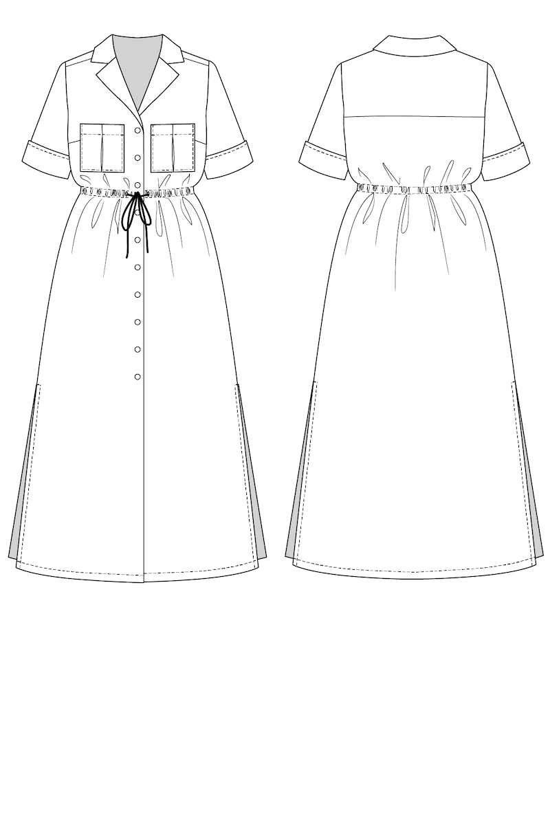 Named Patterns Reeta shirtdress
