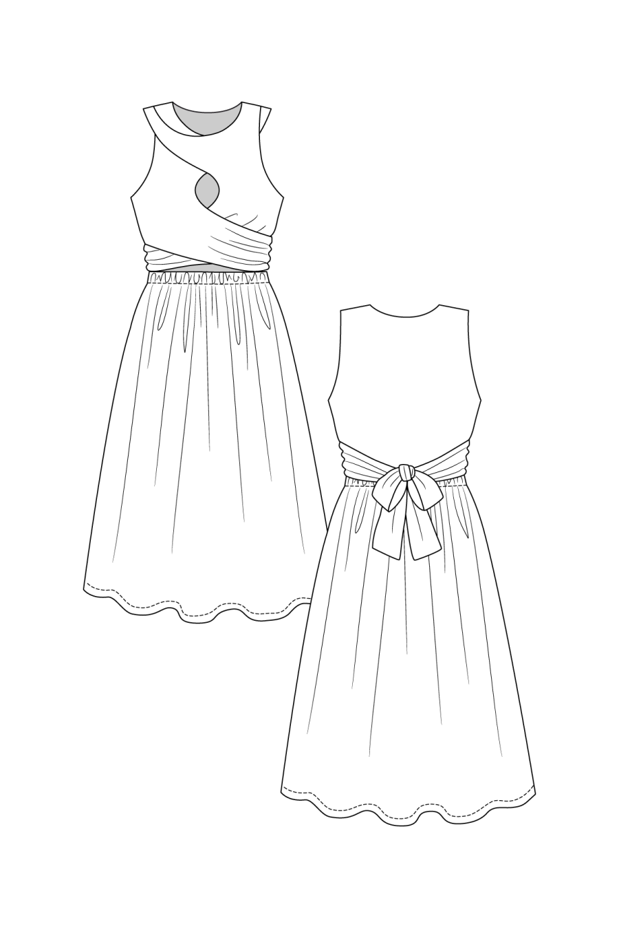 Named Patterns Sisko interlace top and dress