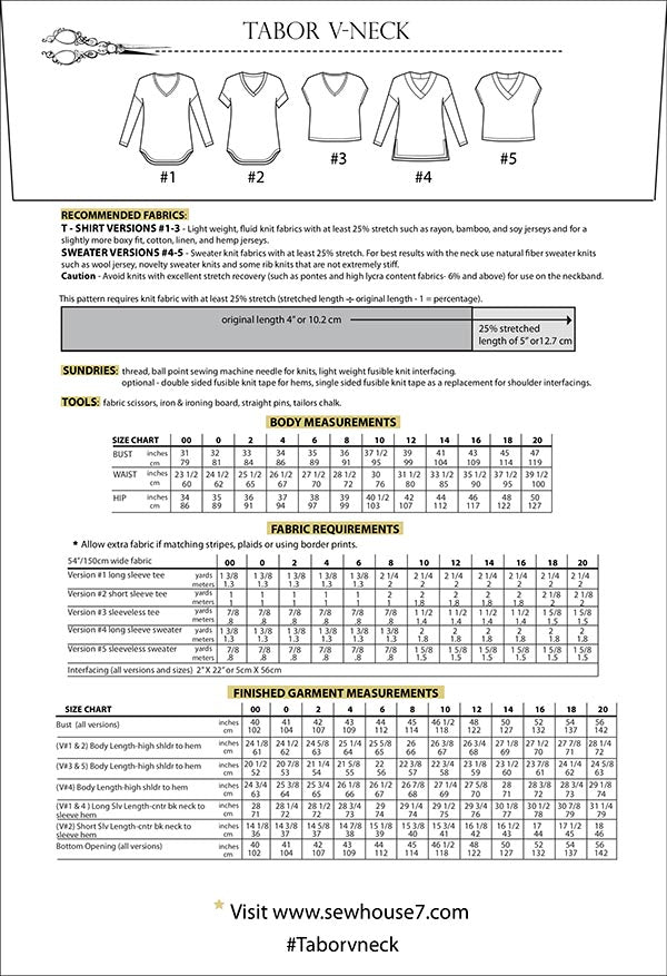 Sew House Seven Tabor V-neck