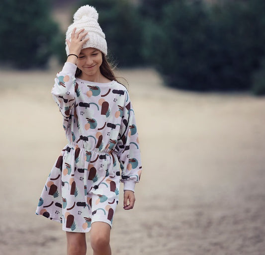 See You At Six Abstrarium Lavender Blue French Terry