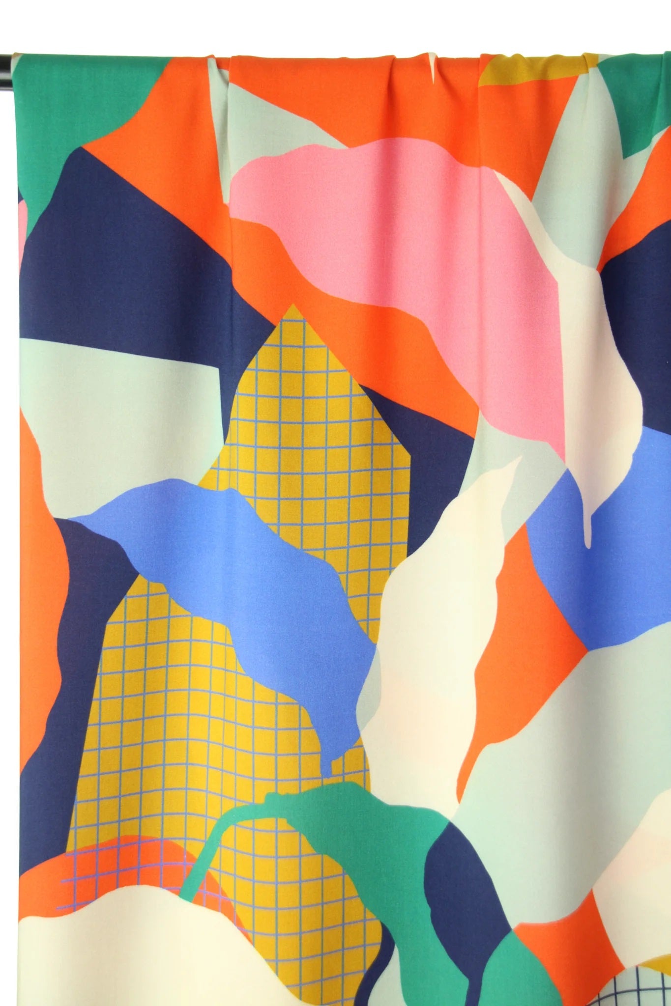 Atelier Jupe abstract eighties print viscose