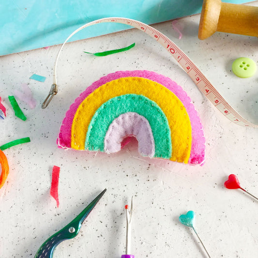 The Make Arcade Pastel Rainbow felt kit