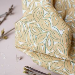 Atelier Brunette Petal Mustard fabric