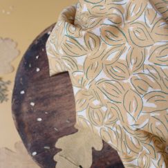 Atelier Brunette Petal Mustard fabric