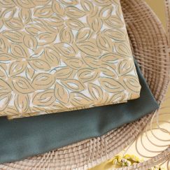 Atelier Brunette Petal Mustard fabric