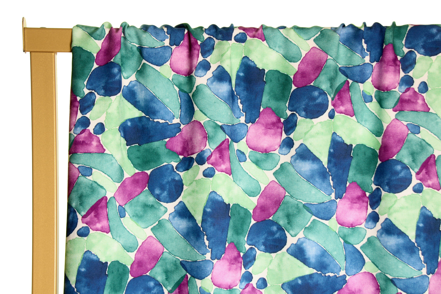 Atelier Jupe green and purple print viscose
