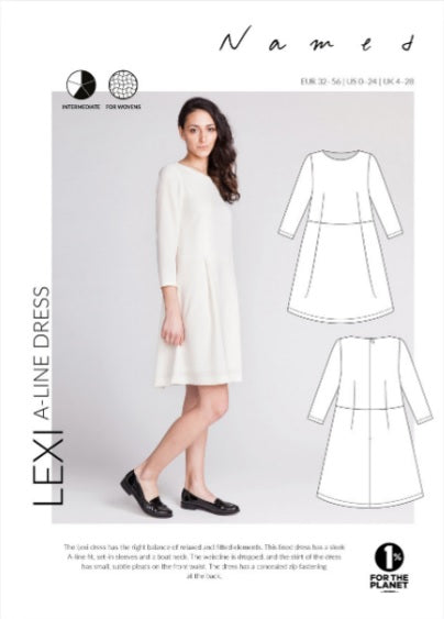 Named Patterns Lexi A-line dress – Stitch and Stash Ltd