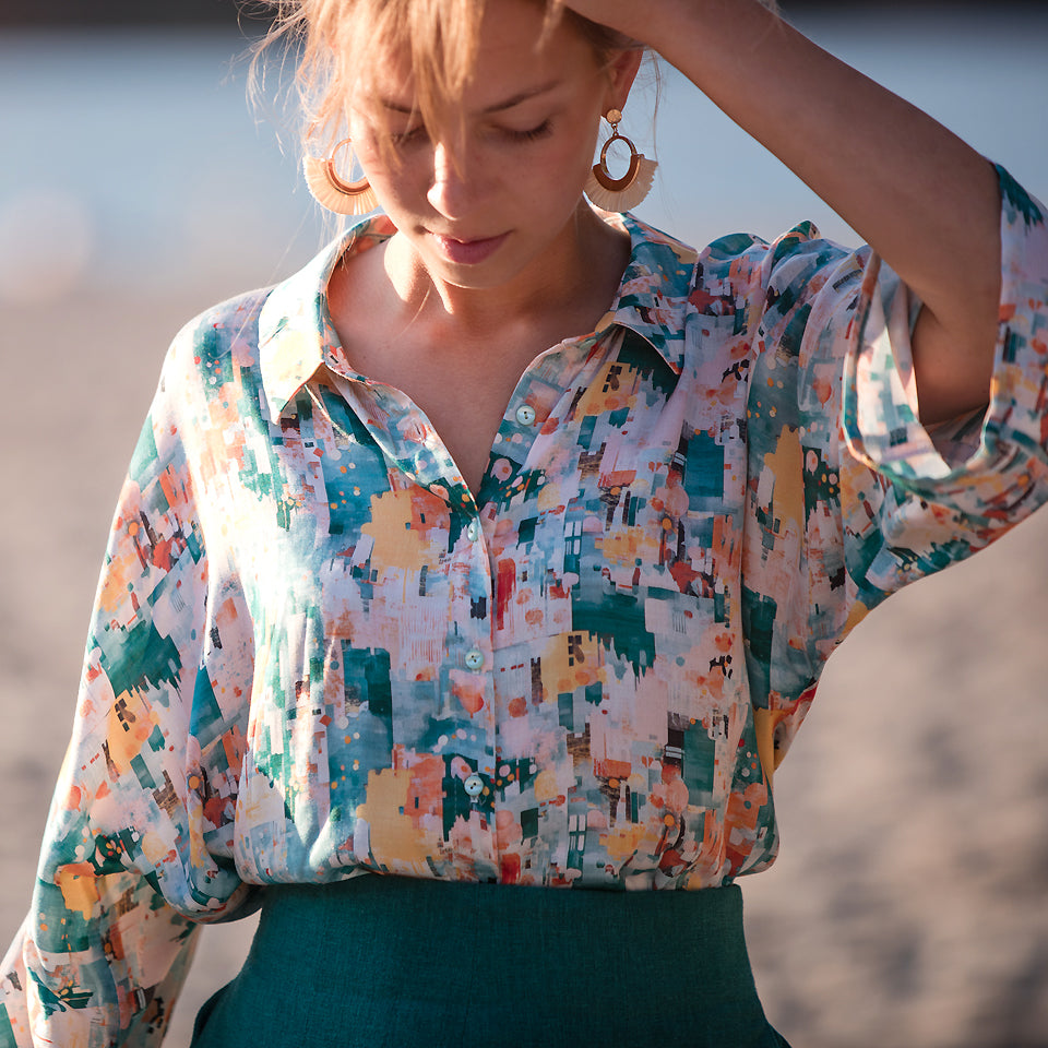 See You at Six City Joy Viscose Rayon