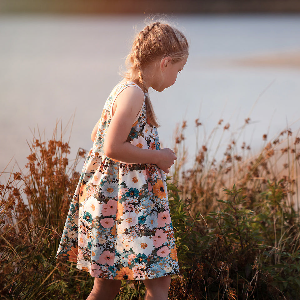 See You at Six Flower Painting French Terry