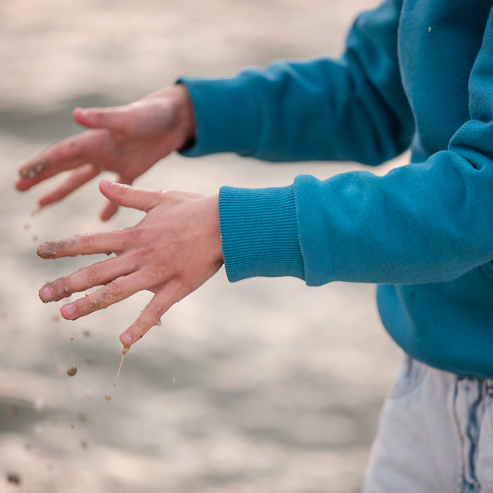 See You at Six Lagoon Blue French Terry 3-Thread