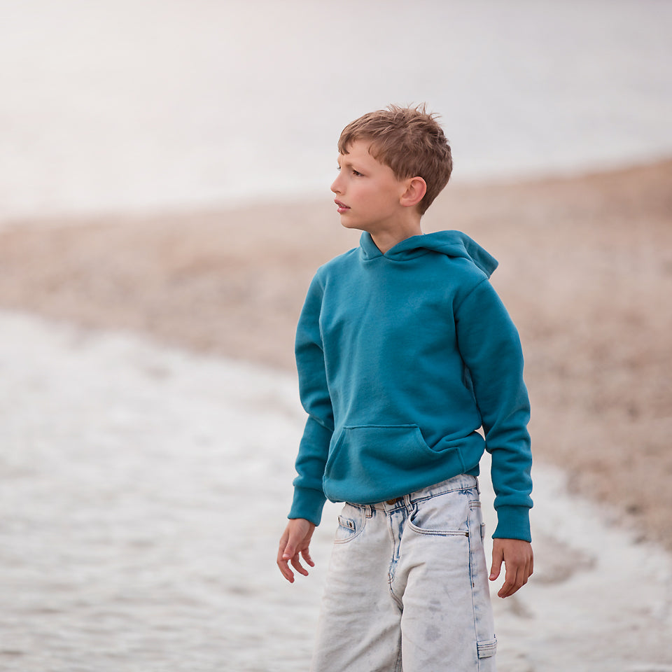 See You at Six Lagoon Blue French Terry 3-Thread