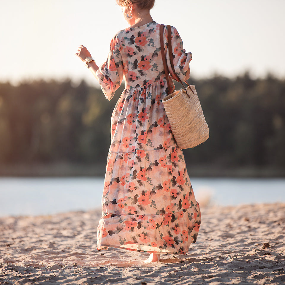 See You at Six Misty Rose Linen Viscose