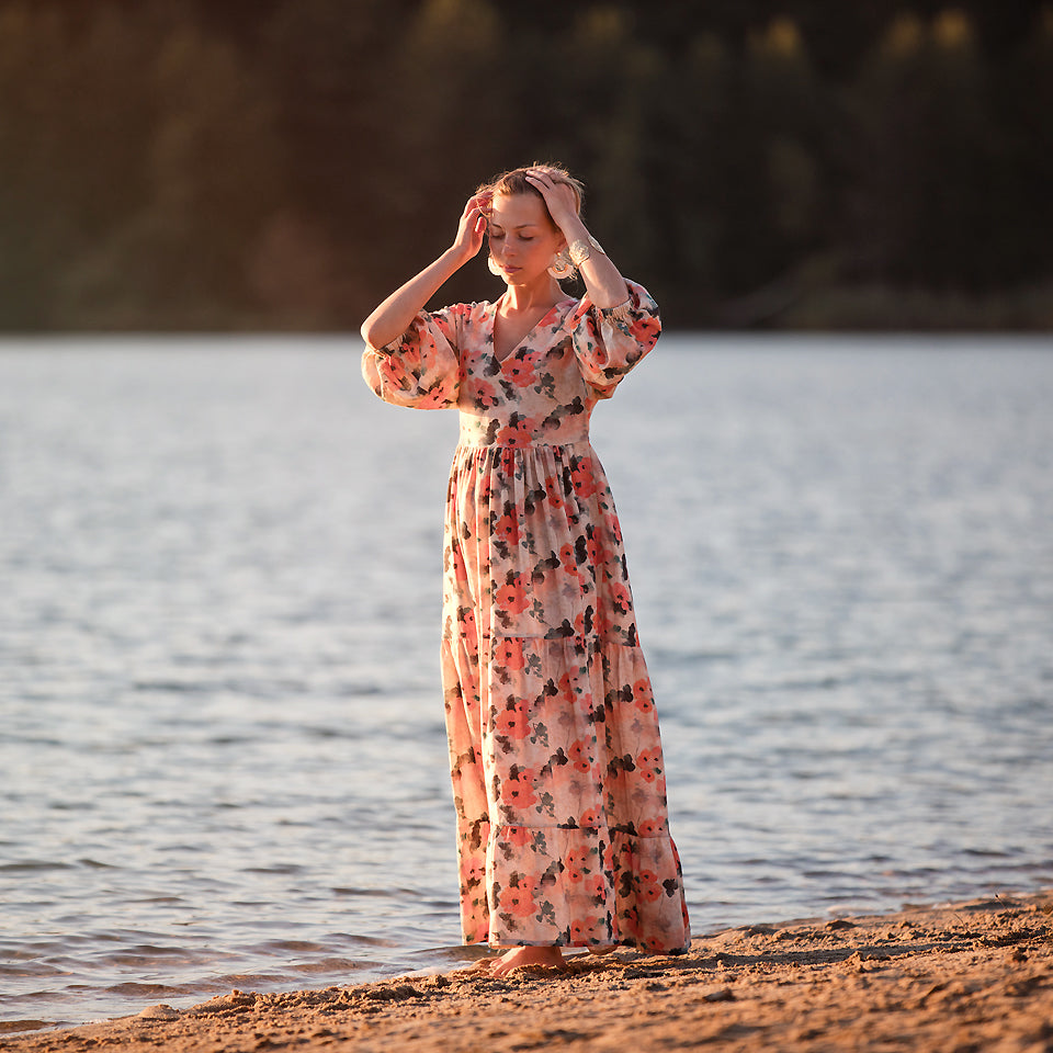 See You at Six Misty Rose Linen Viscose