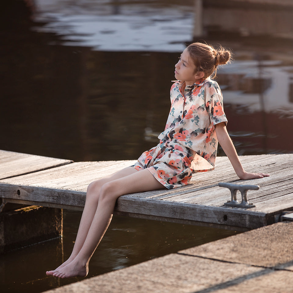 See You at Six Misty Rose Linen Viscose